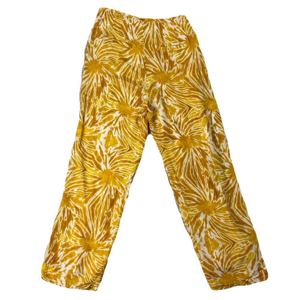 Scotch & Soda Viscose Tie Dye Wide Leg Trousers Yellow Women's S Boho Dopamine - Picture 15 of 15
